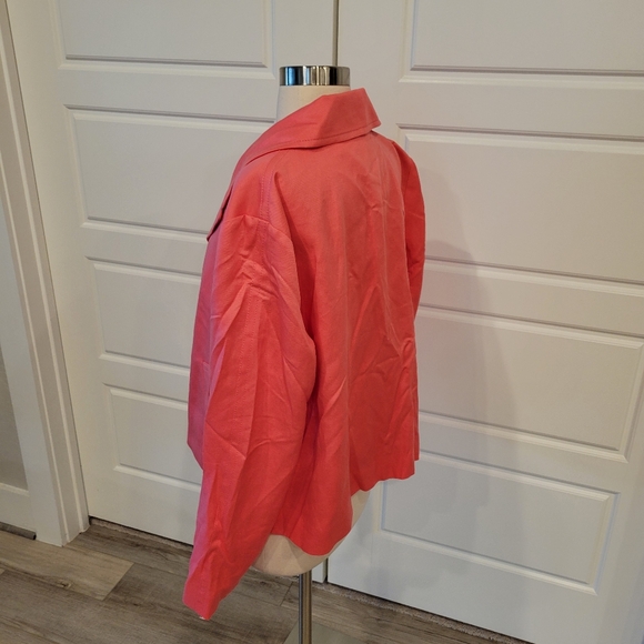 ANN TAYLOR TWILL SWING JACKET SIZE LARGE NWT - Picture 7 of 12